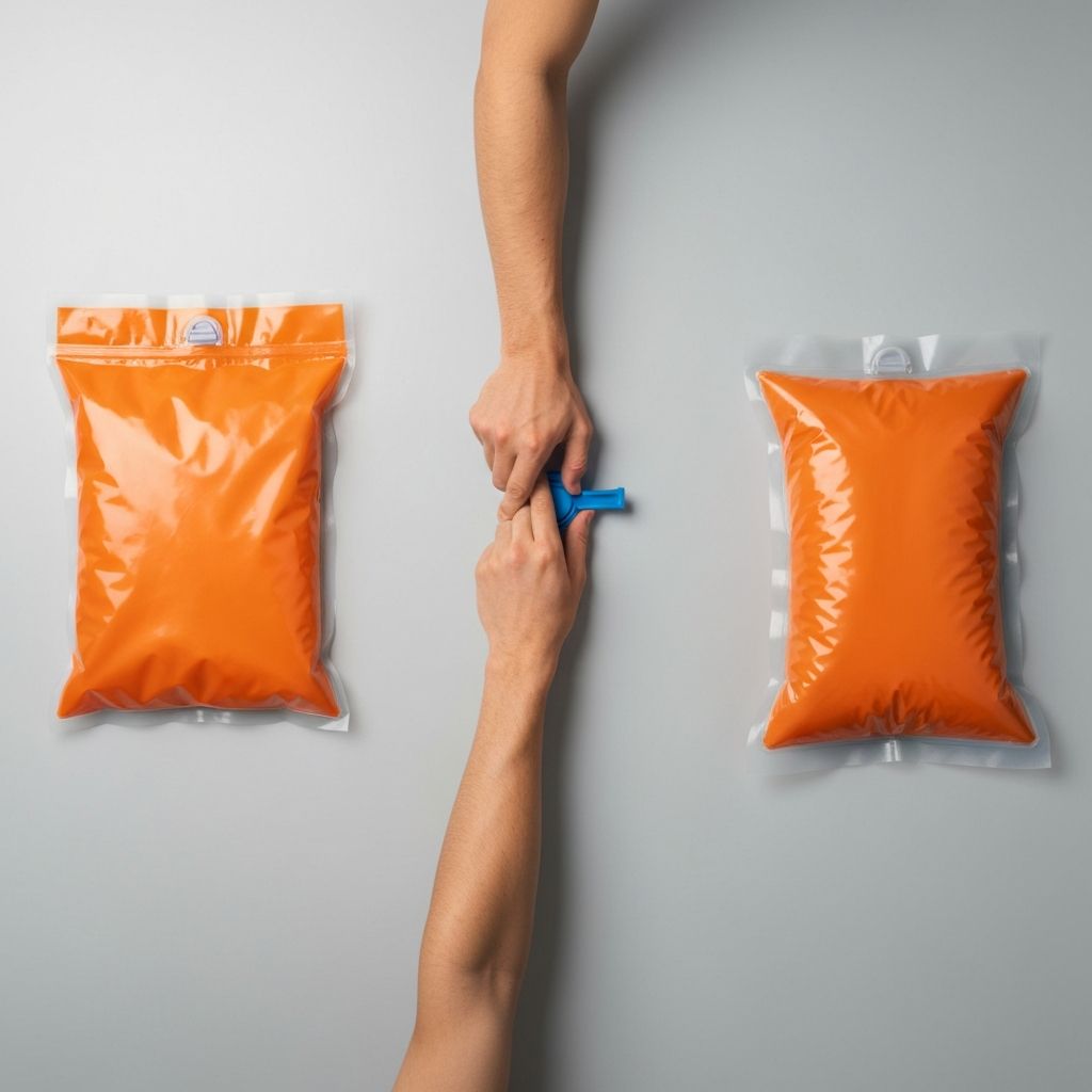 How vacuum storage works — three steps illustrated